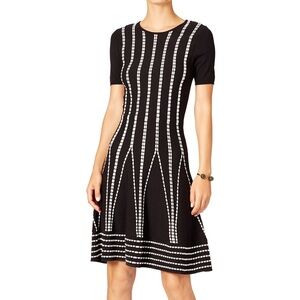 Shoshanna Cleo Black Knit Dress